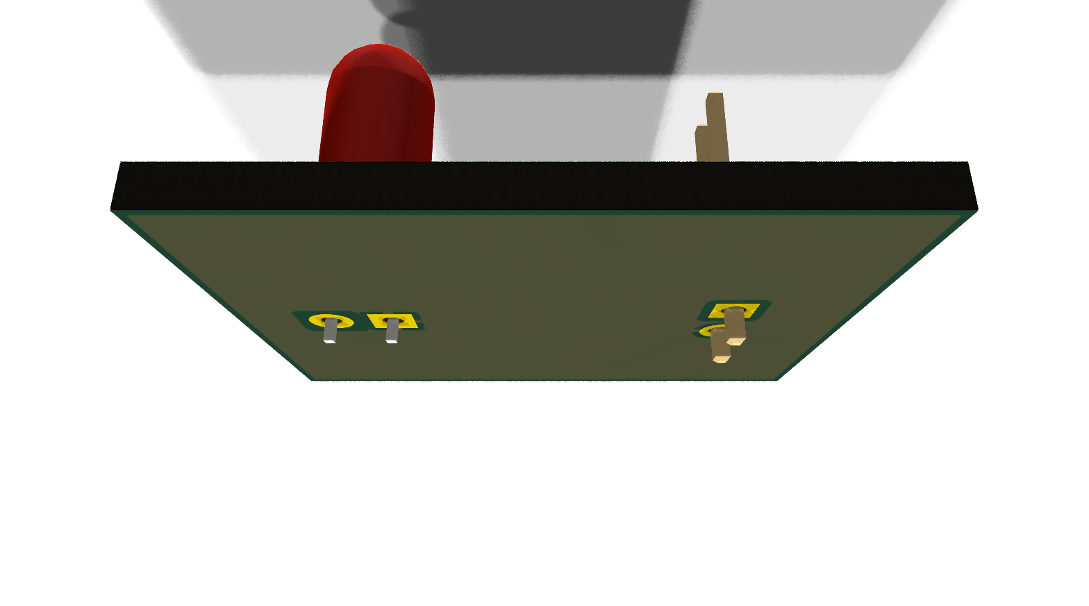 3D Back render of simple_led_routed