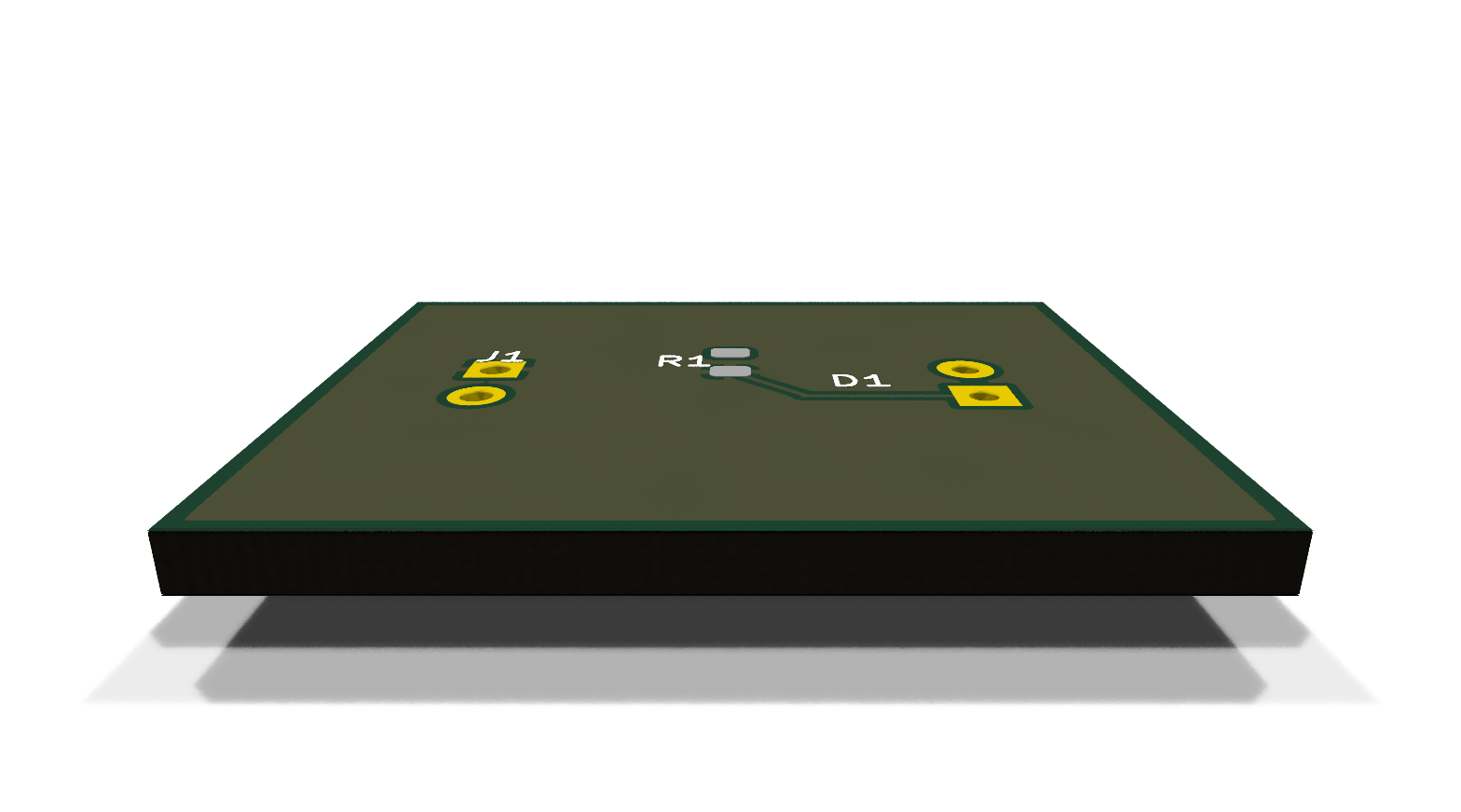 Render of simple_led_routed