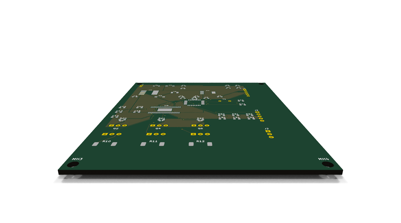 3D Front render of bldc_controller_routed