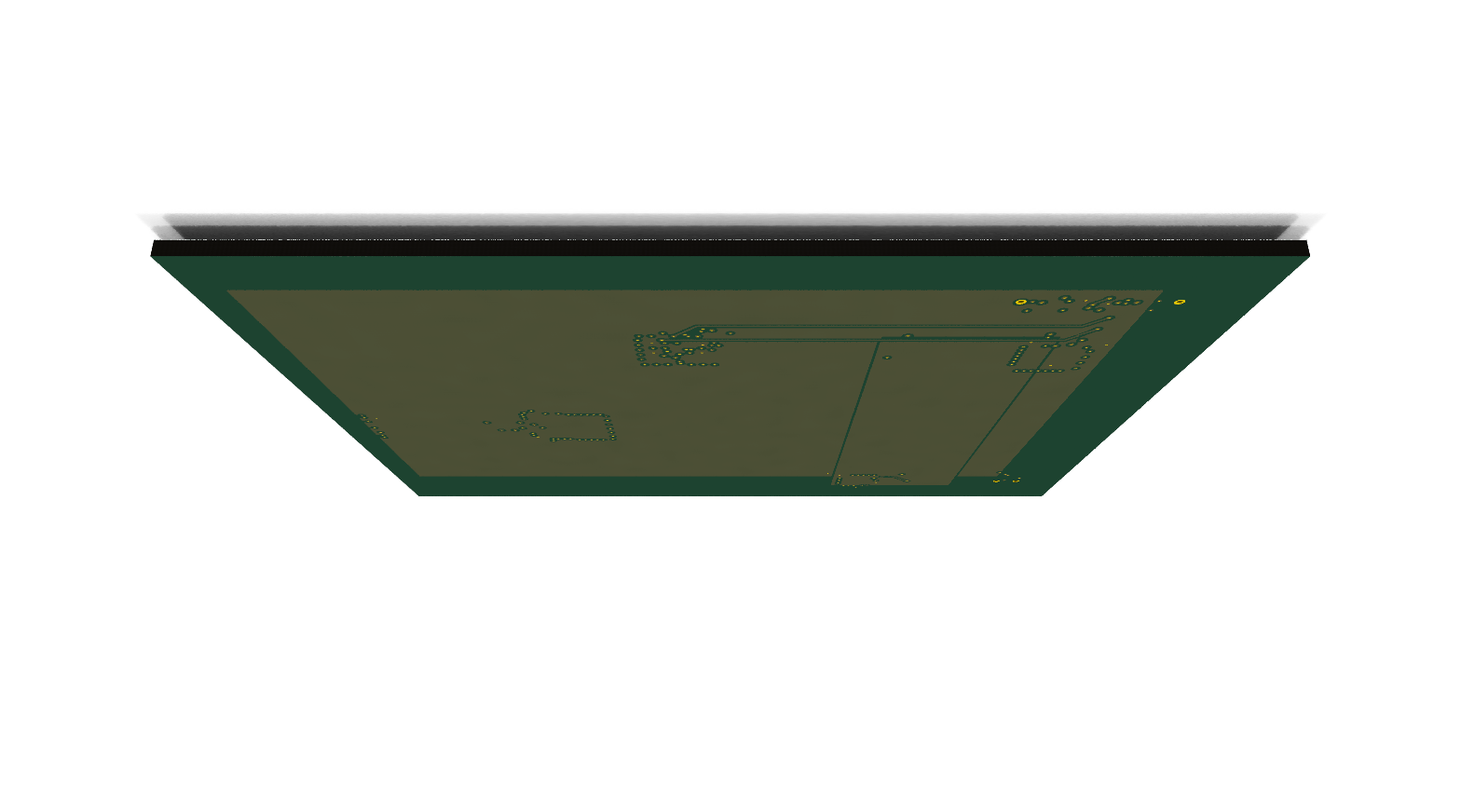 3D Back render of diffpair_test_routed